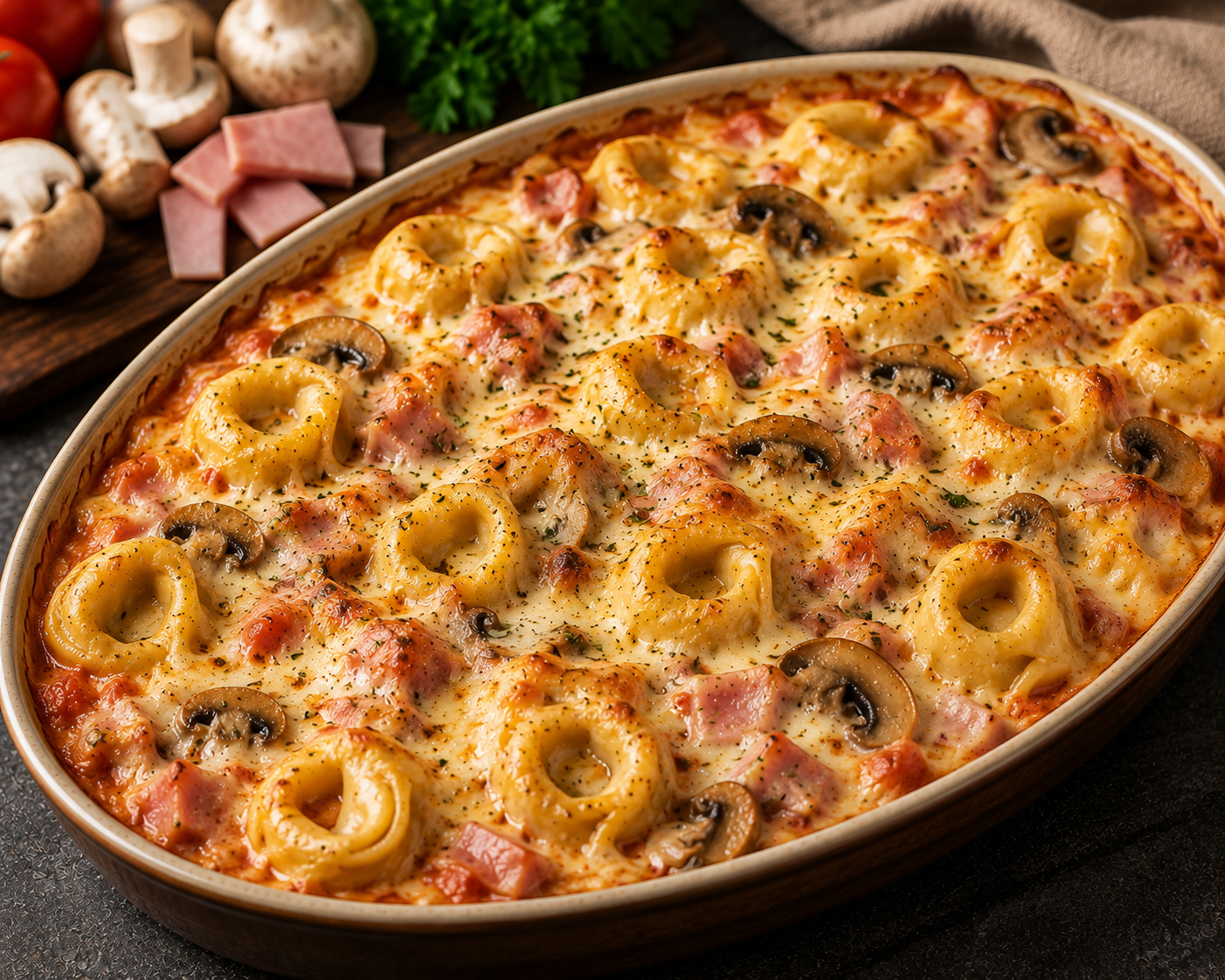 Tortellini du chef gratinés