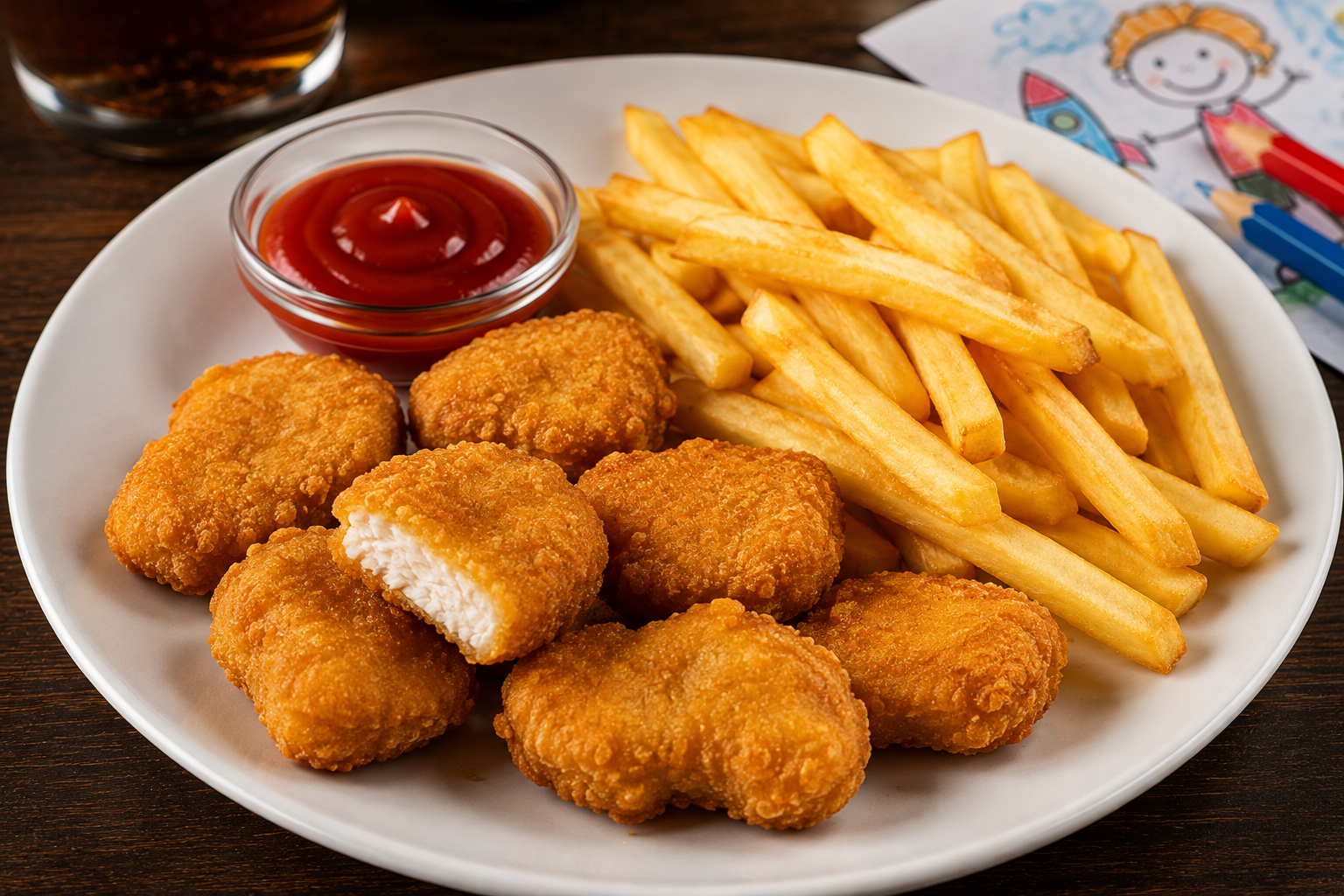 Nuggets et frites