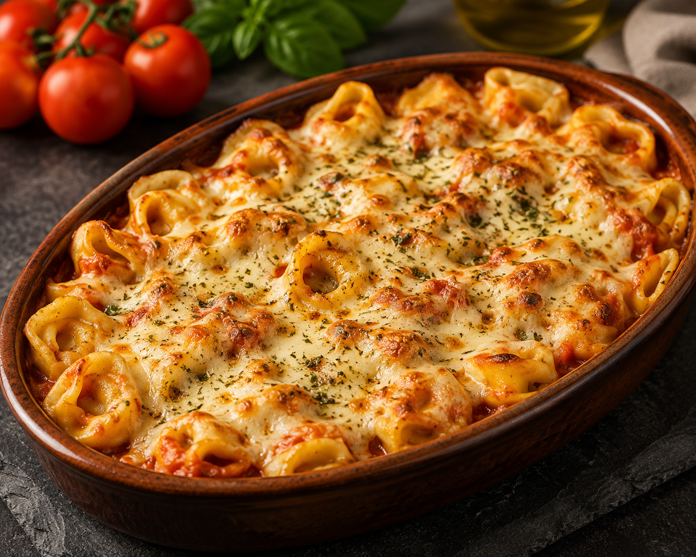 Tortellini napolitaine gratinés