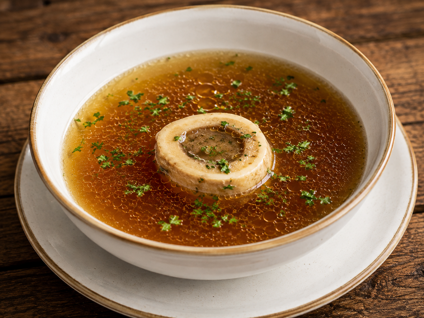 Consommé à la moelle